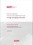 Policy lessons on deep decarbonization in large emerging economies