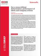 For a cocoa without deforestation: performance of labels and company actions