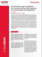 Assessment and conditions for success of the 2030 Agenda for Sustainable Development