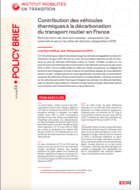Contribution of internal combustion vehicles to the decarbonization of road transport in France