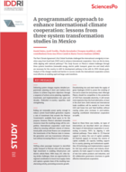 Une approche programmatique pour renforcer la coopération internationale en matière de climat : enseignements de trois études sur la transformation des systèmes menées au Mexique