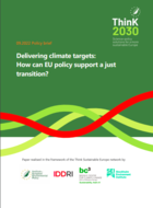 Delivering climate targets: How can EU policy support a just transition?