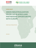 Priorités d'industrialisation verte en Afrique et opportunités de partenariats avec l'Europe