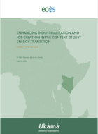 Renforcer l'industrialisation et la création d'emplois dans le contexte d'une transition énergétique juste / Document de cadrage sur le Kenya