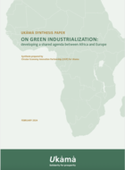 Document de synthèse sur l'industrialisation verte : élaboration d'un agenda commun entre l'Afrique et l'Europe  