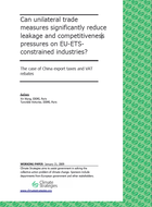 Can unilateral trade measures significantly reduce leakage and competitiveness pressures on EU-ETS-constrained industries?