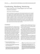 Coordinating, Mandating, Monitoring: What Can the Post-2015 Climate Regime Learn from Financial Governance