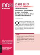 Three commitments governments should take on to make Sustainable Development Goals the drivers of a major transformation