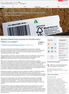 "Market-based instruments for biodiversity: What’s in a name?"