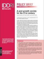 Une société post-croissance pour le xxie siècle