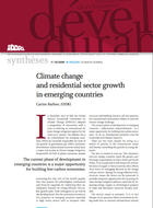 Climate change and residential sector growth in emerging countries