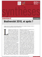 Biodiversité 2010, et après ?
