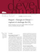 Paquet « Énergie et Climat » : capture et stockage du CO2