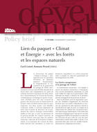 Lien du paquet "Energie et Climat" avec les forêts et les espaces naturels