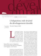 L'adaptation, toile de fond du développement durable