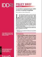 Priorities for the implementation of the energy transition for the current five-year term