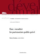 Eau : encadrer les partenariats public-privé
