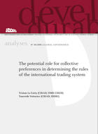The potential role for collective preferences in determining the rules of the international trading system