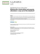 Biodiversity conservation and poverty alleviation: a way out of the deadlock?