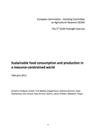 "Sustainable food consumption and production in a resource-constrained world"