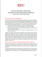 Long-term planning for climate policy: drawing lessons from national and EU experiences