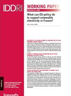 What can EU policy do to support renewable electricity in France?