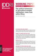 The political dimension of agricultural markets information: views from within China