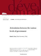 Articulation between the various levels of government