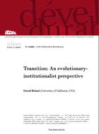 Transition: an evolutionnary-institutionalist perspective