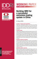 Building MRV for a successful emissions trading system in China