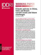 Climate policies in China, India and Brazil: current issues and future challenges