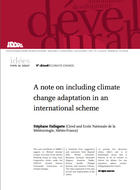 A note on including climate change adaptation in an international scheme